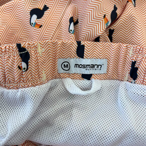 Mosmann Australia Board Shorts Mens Medium Swim Trunks Orange Toucan M - Picture 8 of 8